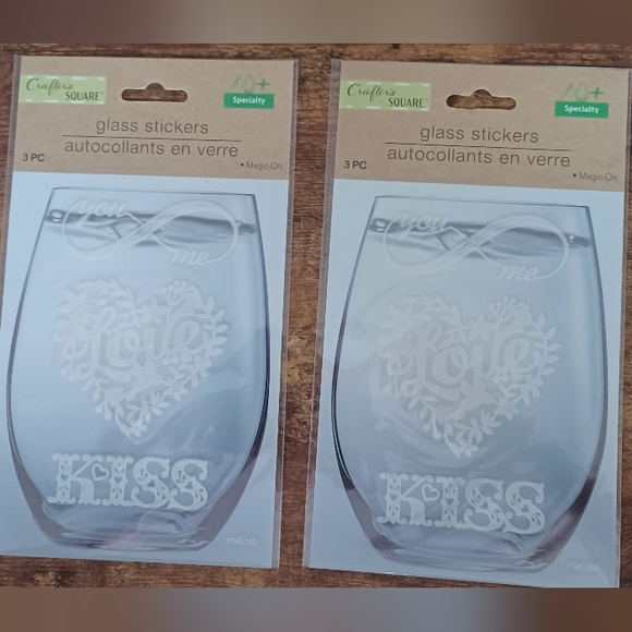Wine Glass magic on sticker decals - 2pk of 3 each (6 total stickers) - Picture 1 of 1